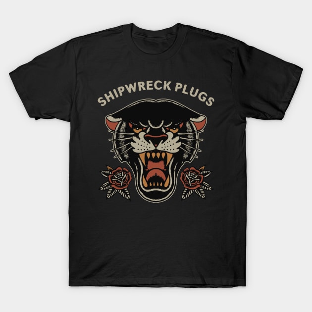 Traditional Black Panther T-Shirt by Shipwreck Plugs